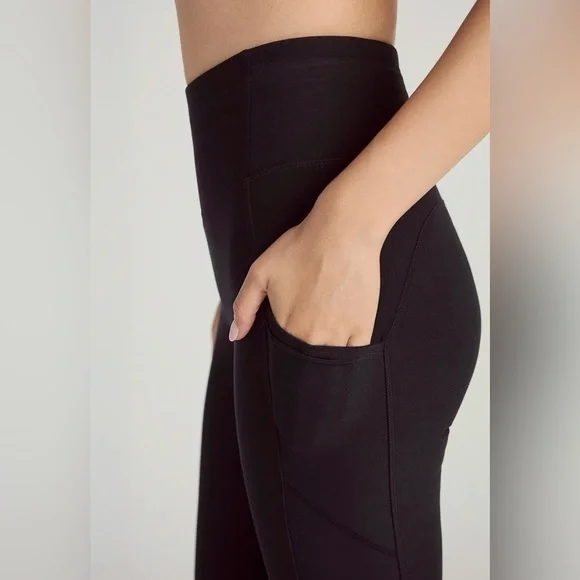 Mondetta Active Mesh Panel Leggings Yoga Pants Black NWT - Picture 2 of 5